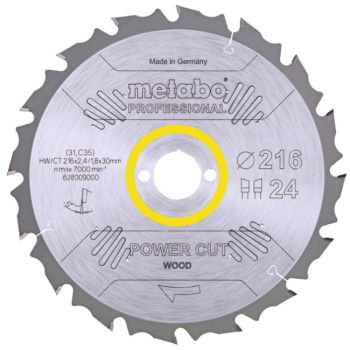 Metabo list kružne testere Classic 216x30mm/24 zuba 628009000 Metabo list kružne testere Classic 216x30mm/24 zuba 628009000
